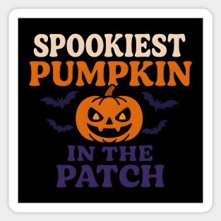 Spookiest Pumpkin in the Patch Funny Halloween Quote Gift Sticker